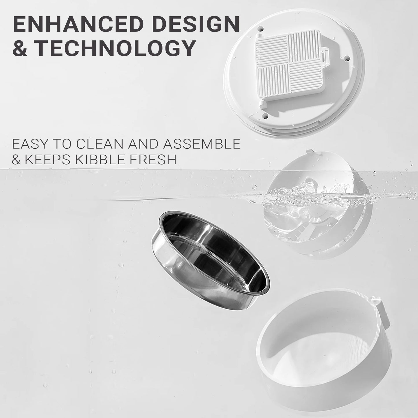 Purechew Mini Automatic Smart Cat Feeder, Smart Food Dispenser for Dogs and Cats